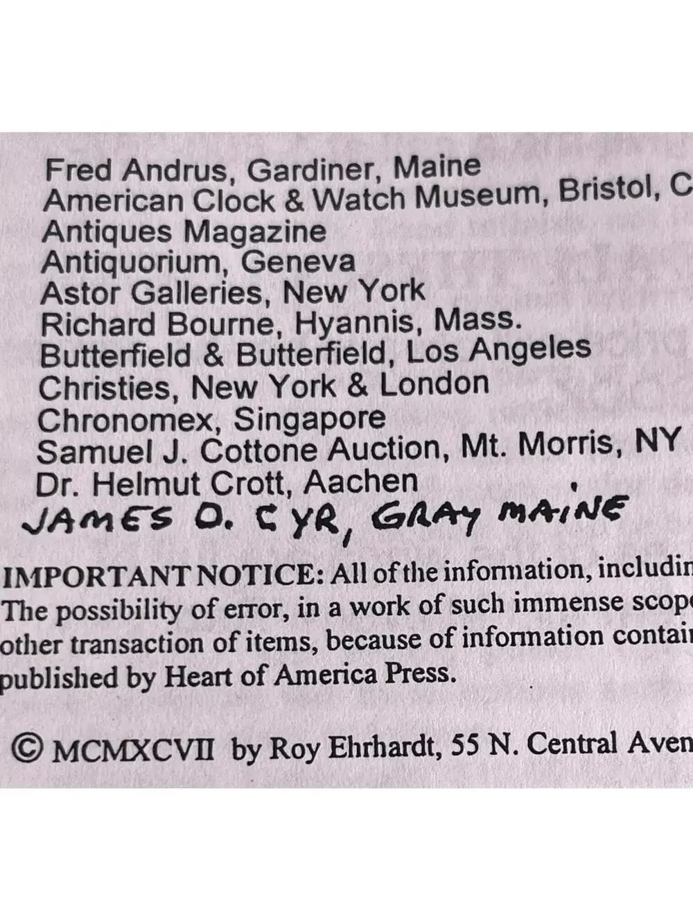American Clock Book 4 - Identification & Price Guide - Second Edition Feb 1, 199